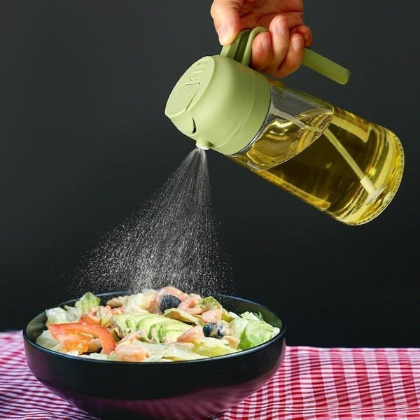 2 IN 1 oil spray bottle and dispenser