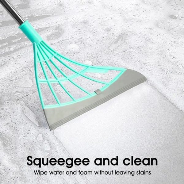 Magic Broom Window Washing Wiper Silicone Broom Floor Cleaning