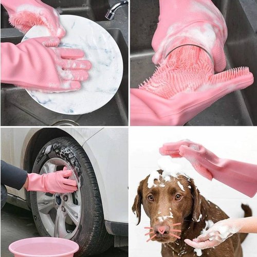 Magic Silicone Dish Washing Gloves