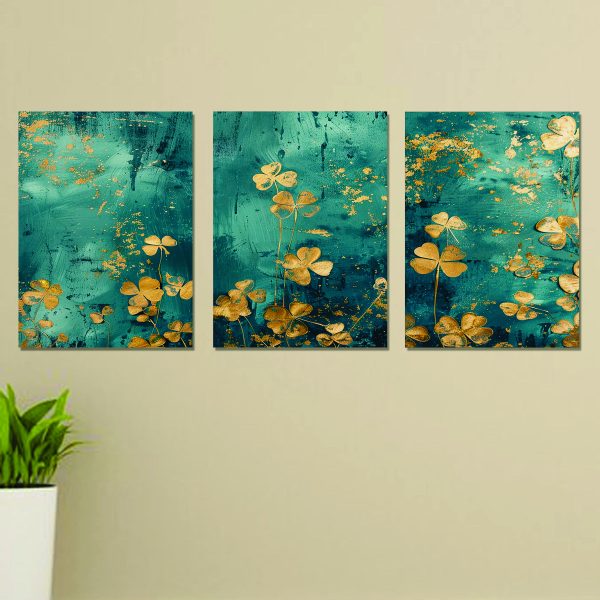 Set Of 3 Wall Art Wooden Photo Tile