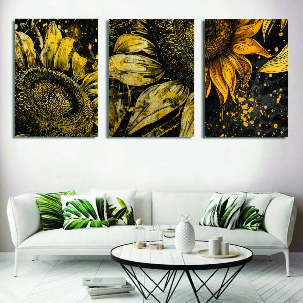 Set Of 3 Wall Art Wooden Photo Tile Frames For Wall Decor