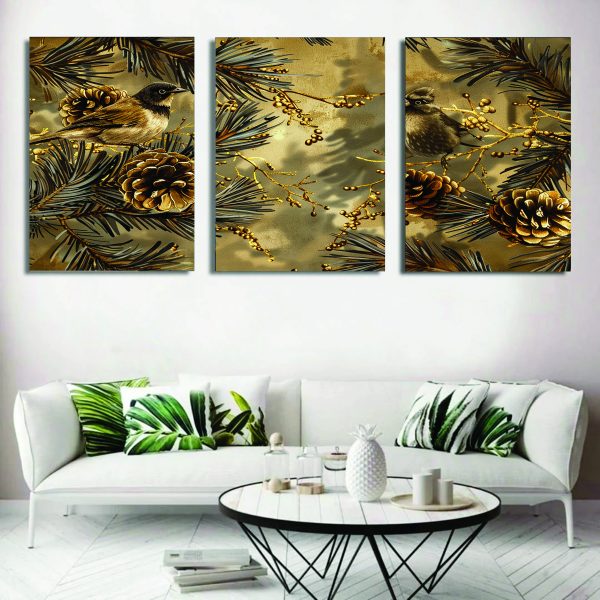 Set Of 3 Wall Art Wooden Photo tile Frames For Wall Decor