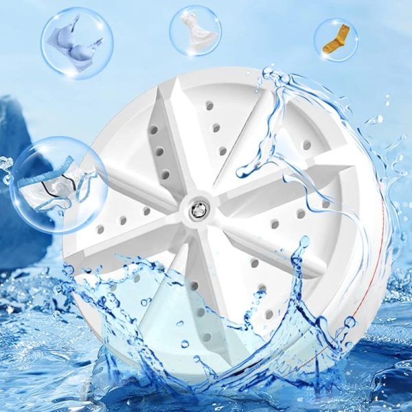 Ultrasonic Rotating Turbine Washing Machine For Socks Underwear Wash Dishes