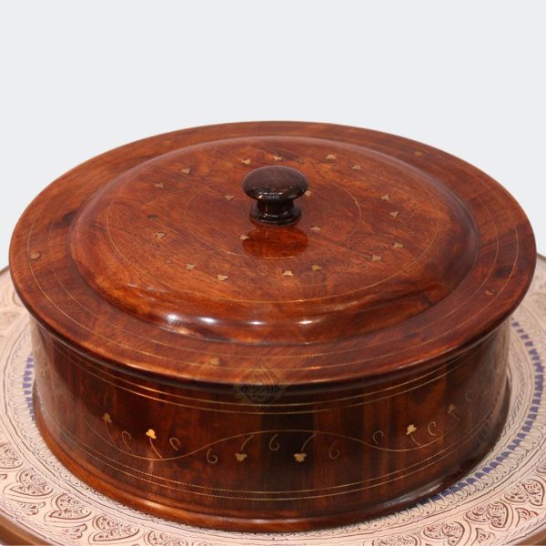 Wooden Hot Pot With Barance Work